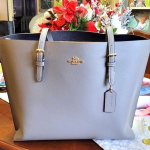 Coach Mollie Tote gray/gold